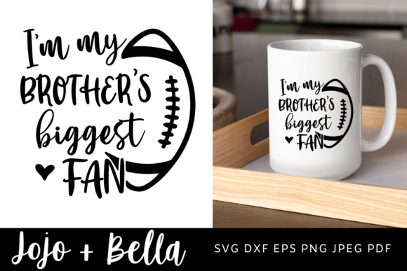 Football Brother SVG: Graphics for Crafts & Commercial Use