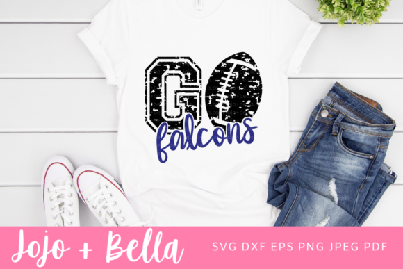 Go Falcons SVG: Football & Paw Print