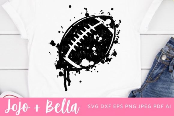 Grunge Football SVG: Graphics for Crafts & Content